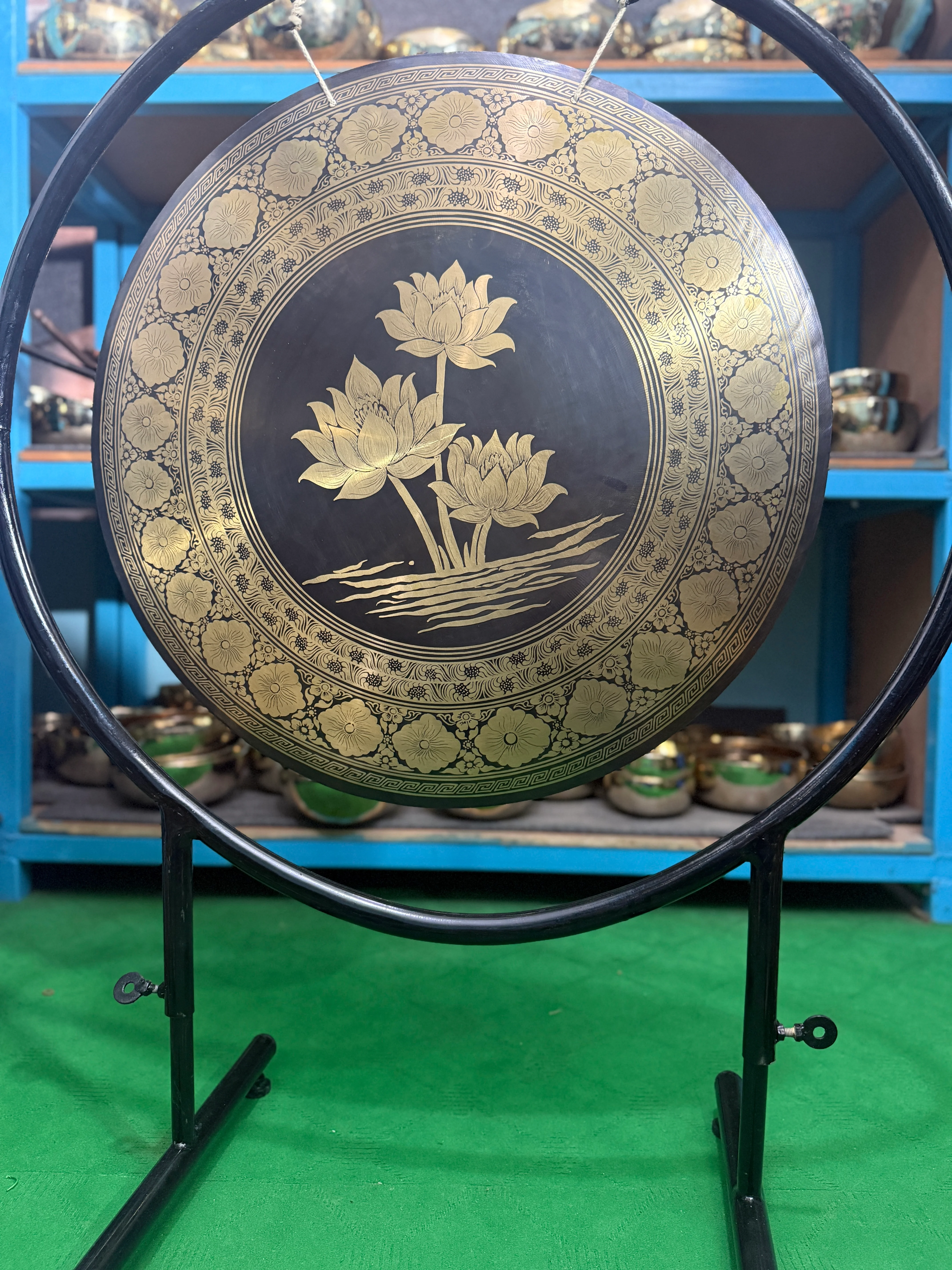 27 Inch Bronze Gong Handmade In Nepal One of One 0006 - Image 5