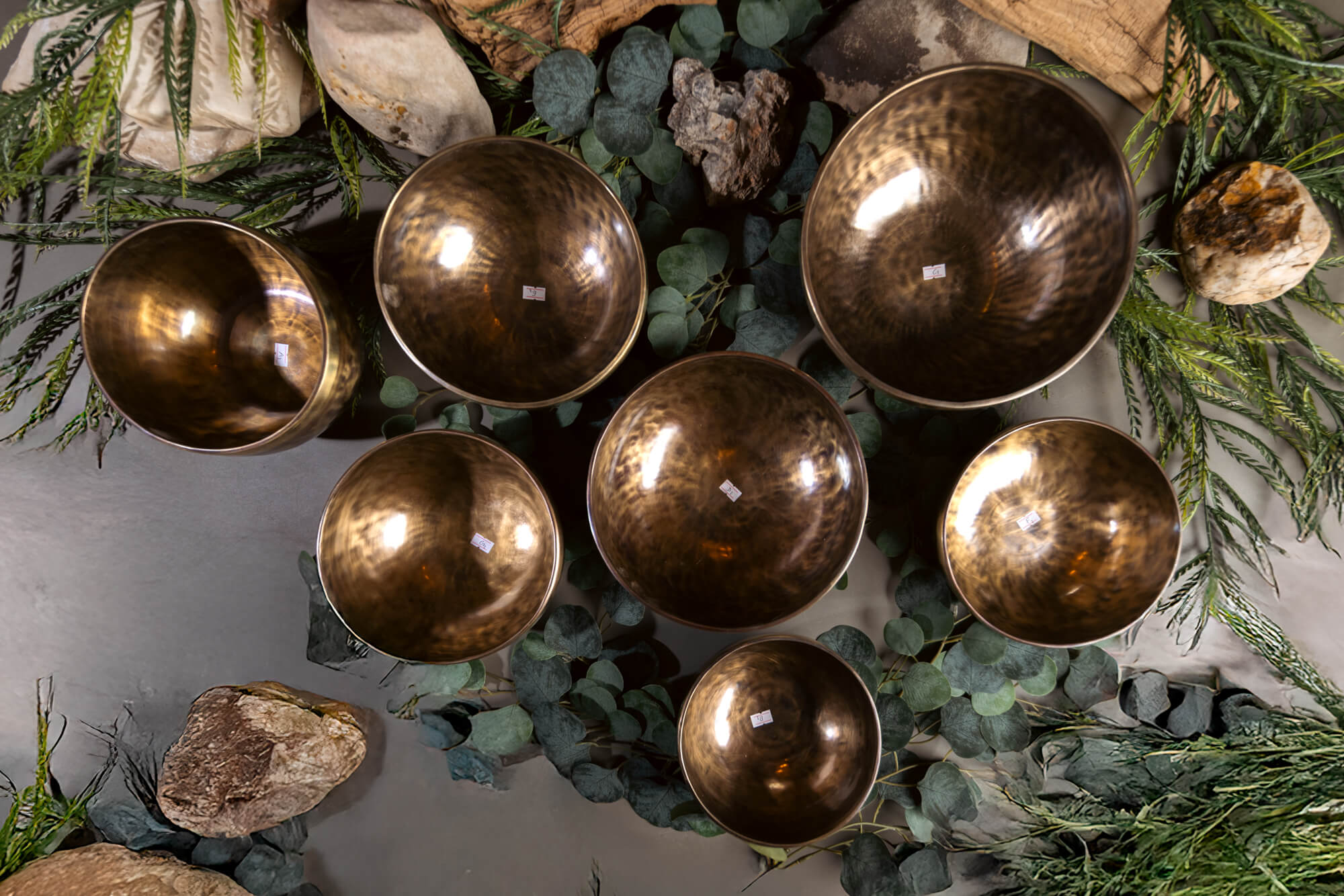 4th Octave C Major Scale: 7 Bronze Singing Bowls Set - Image 3