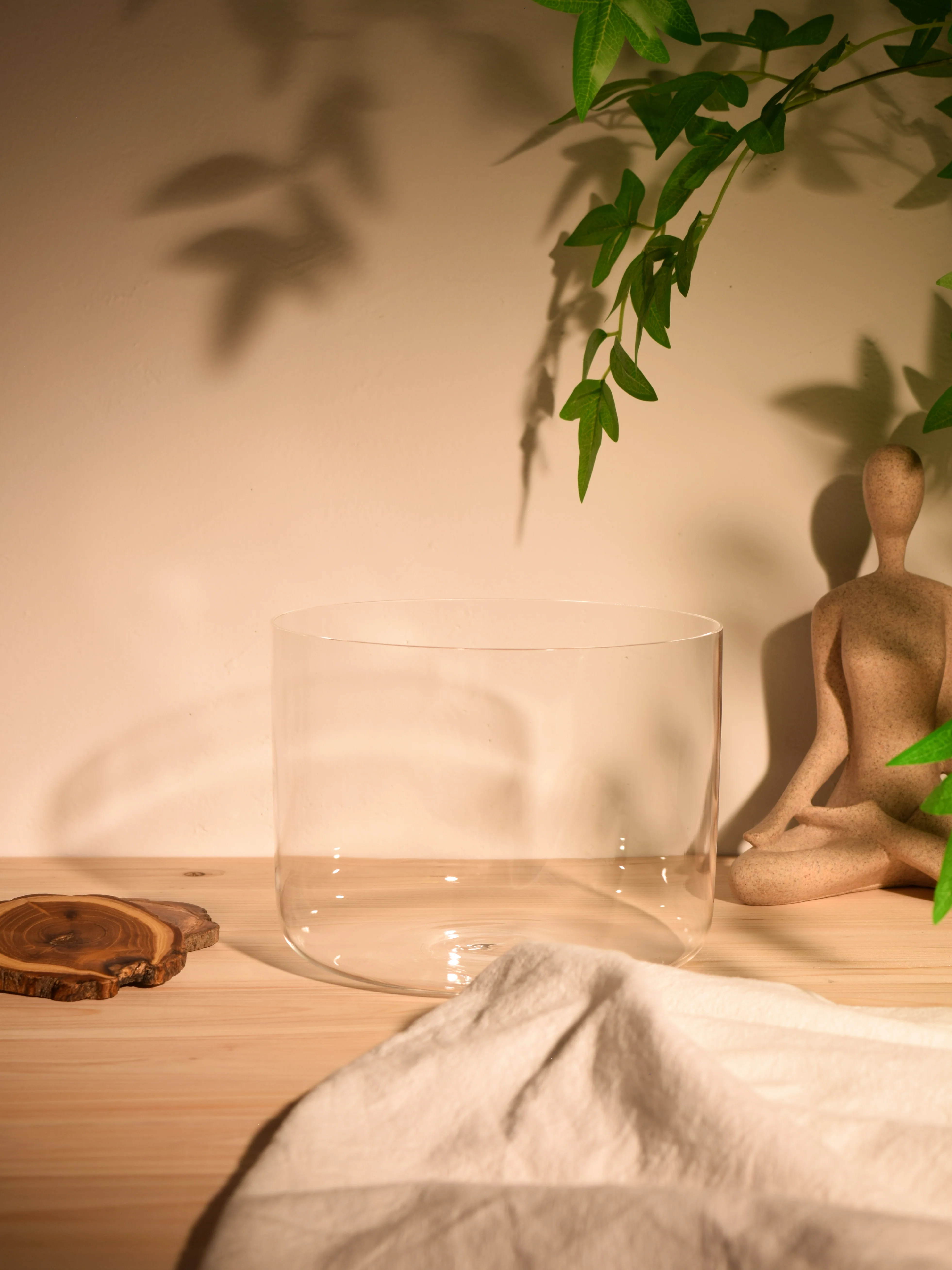 Second Song Collection: Prism Series F#3 7.75" Fused Quartz Crystal Singing Bowl - Image 4