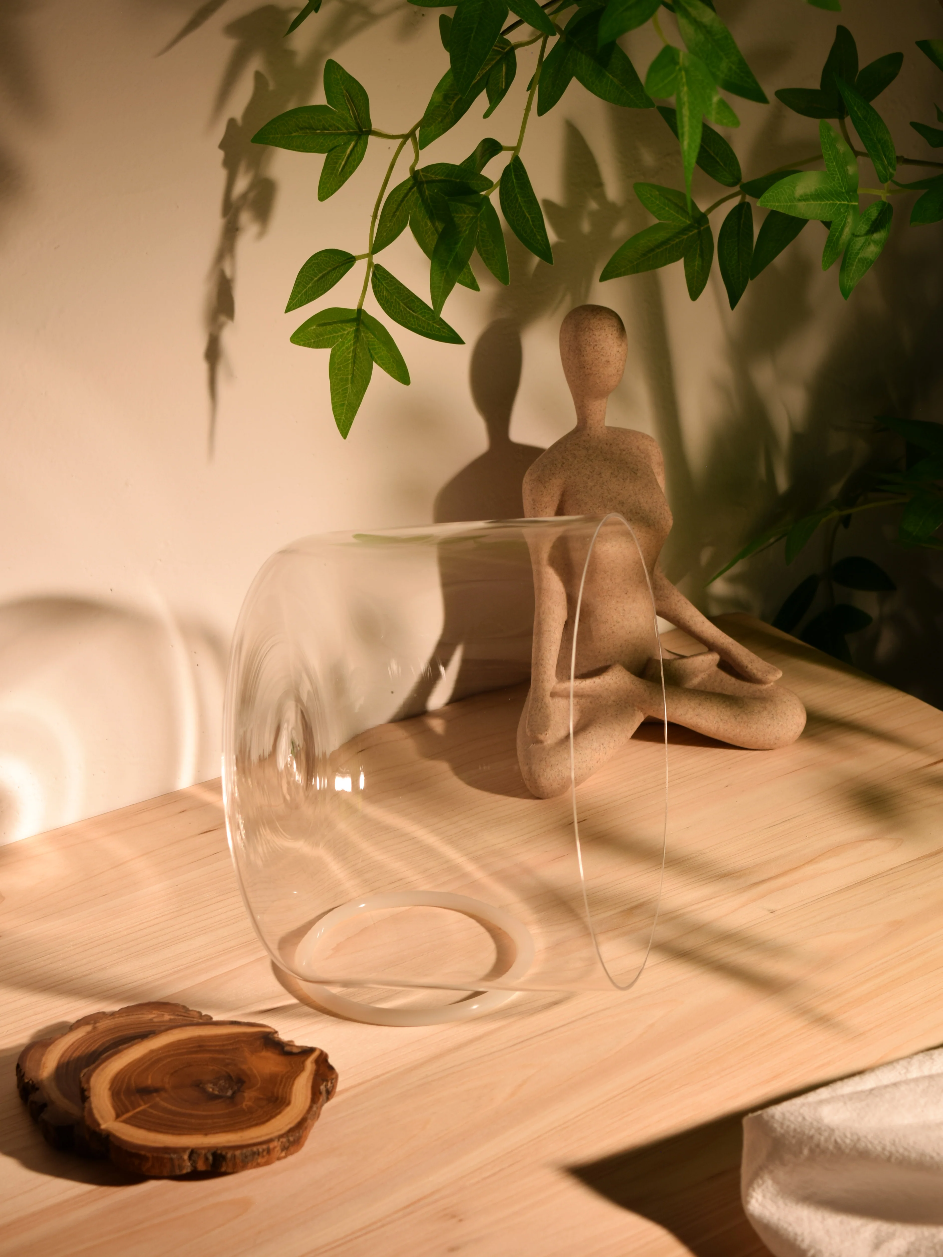 Second Song Collection: Prism Series F#3 7.75" Fused Quartz Crystal Singing Bowl - Image 5