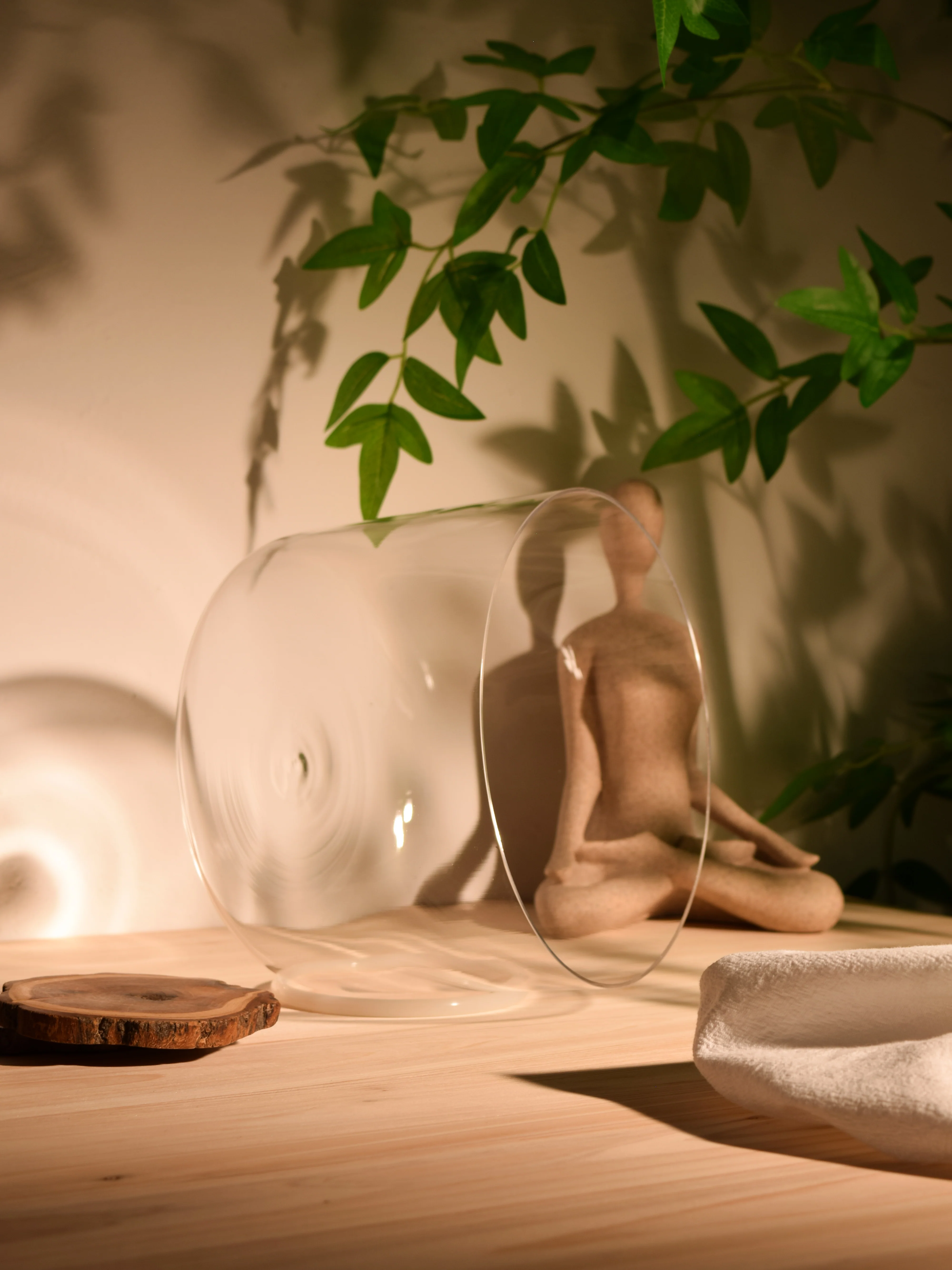 Second Song Collection: Prism Series F#3 7.75" Fused Quartz Crystal Singing Bowl - Image 6