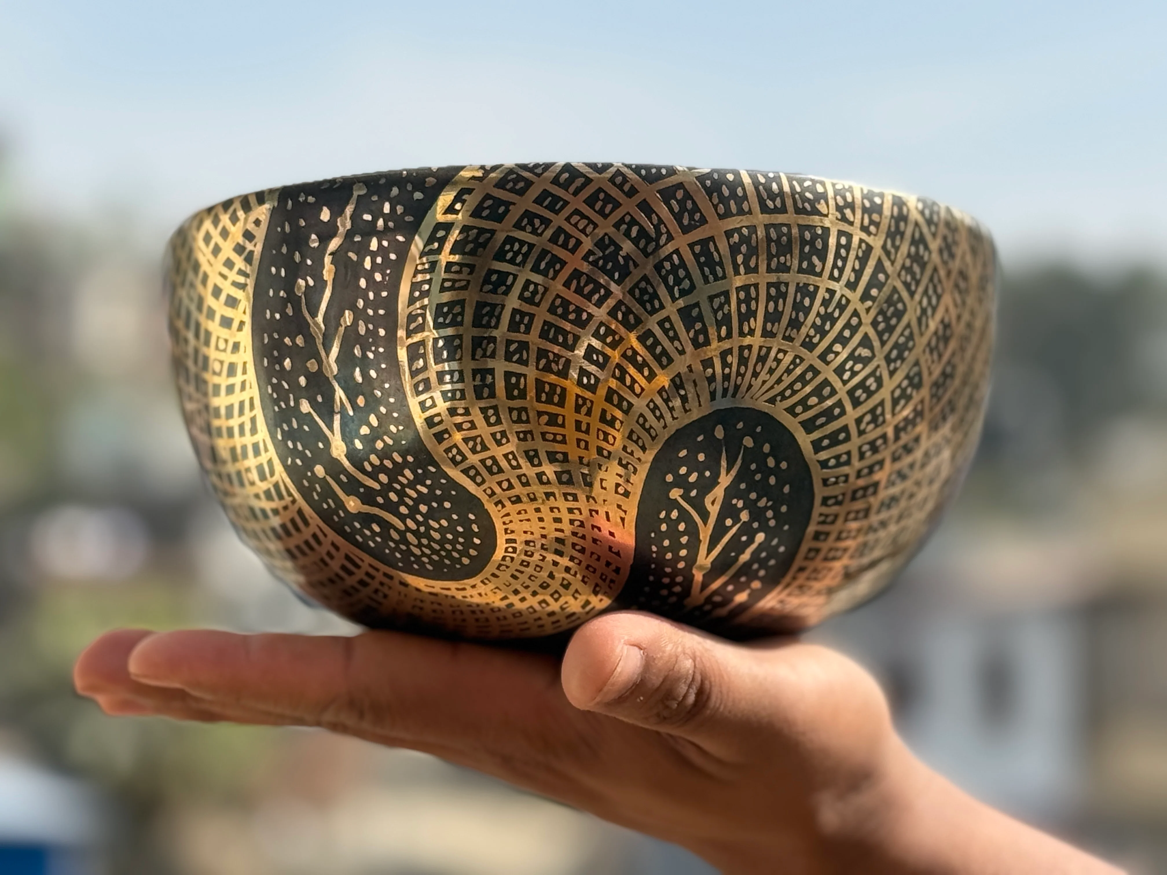 The Aether Bowl: 8 Inch Bell-Bronze Singing Bowl - Image 15
