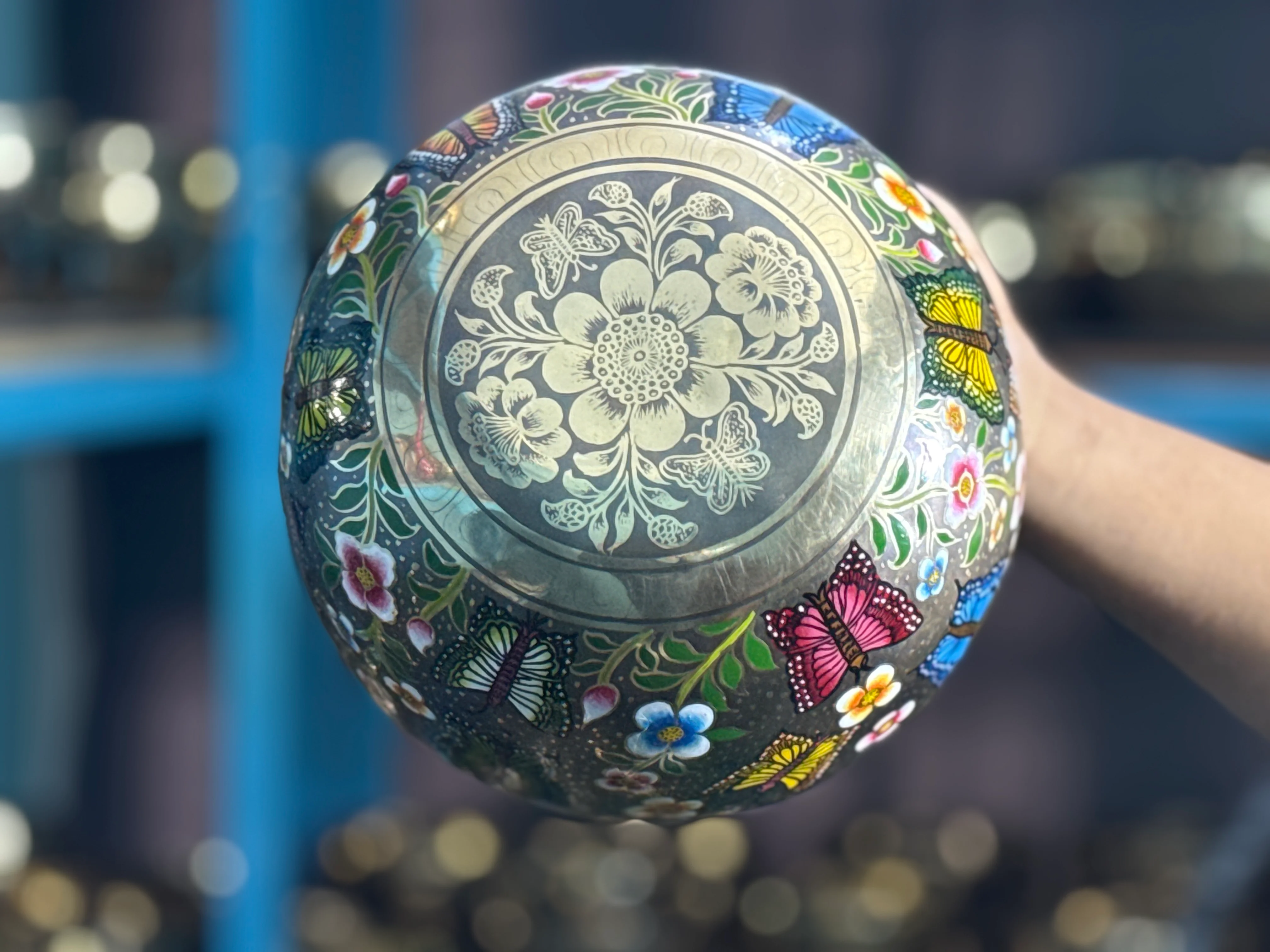 The Butterfly I 8.5 Inch Hand-Painted Singing Bowl. Limited Edition Spring 2026 Run - Image 13