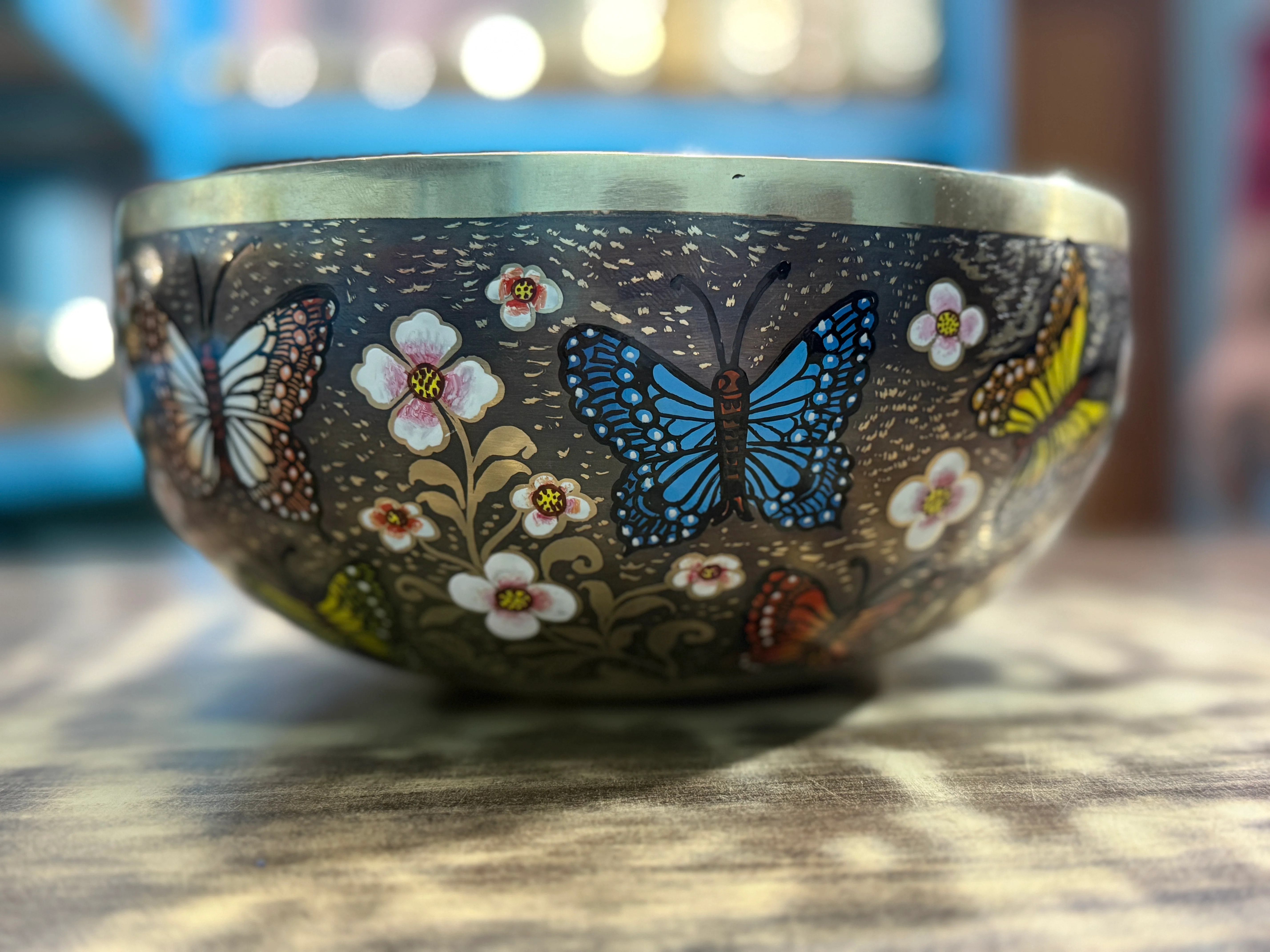The Butterfly I 8.5 Inch Hand-Painted Singing Bowl. Limited Edition Spring 2026 Run - Image 17