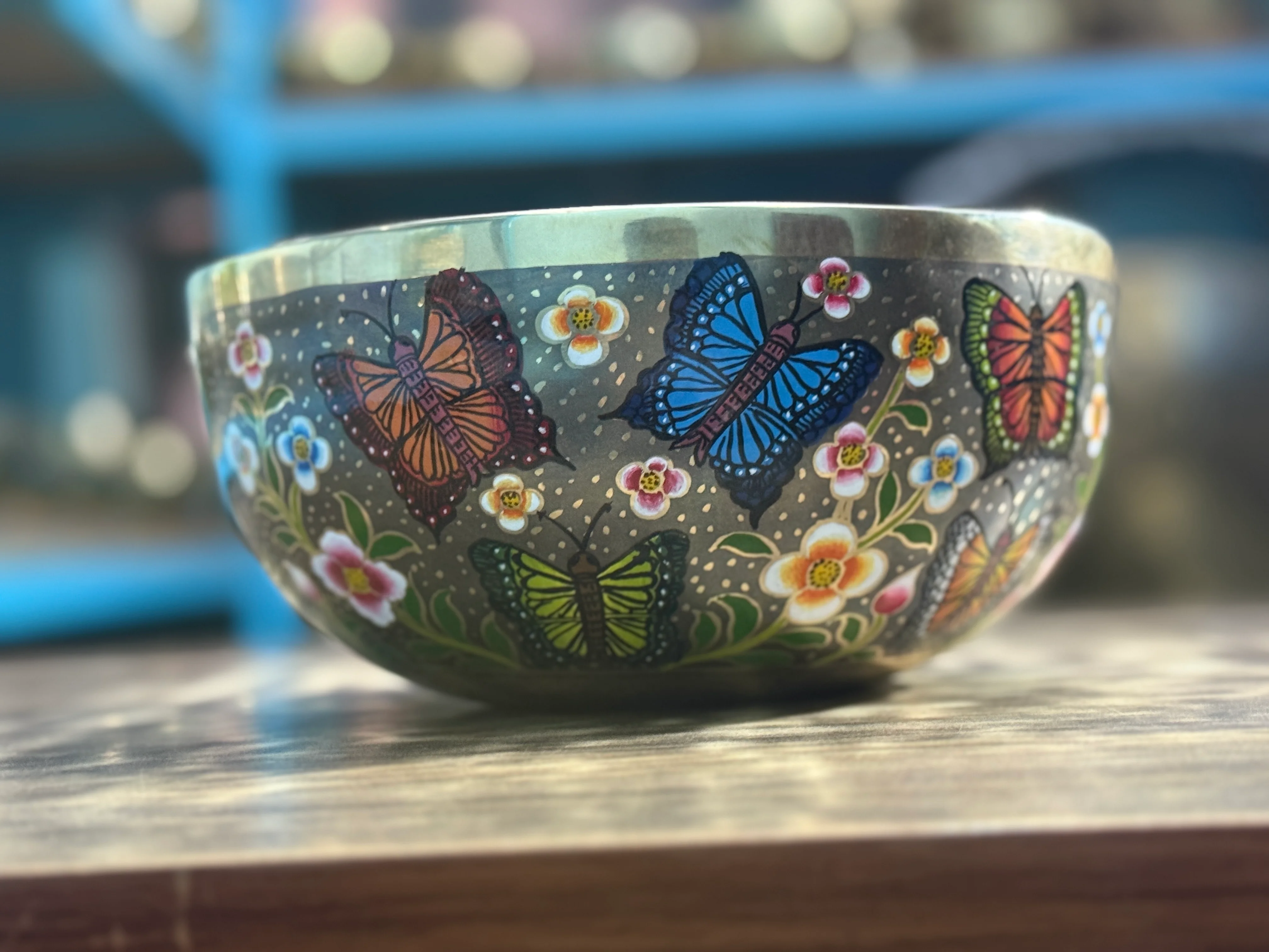 The Butterfly I 8.5 Inch Hand-Painted Singing Bowl. Limited Edition Spring 2026 Run - Image 6
