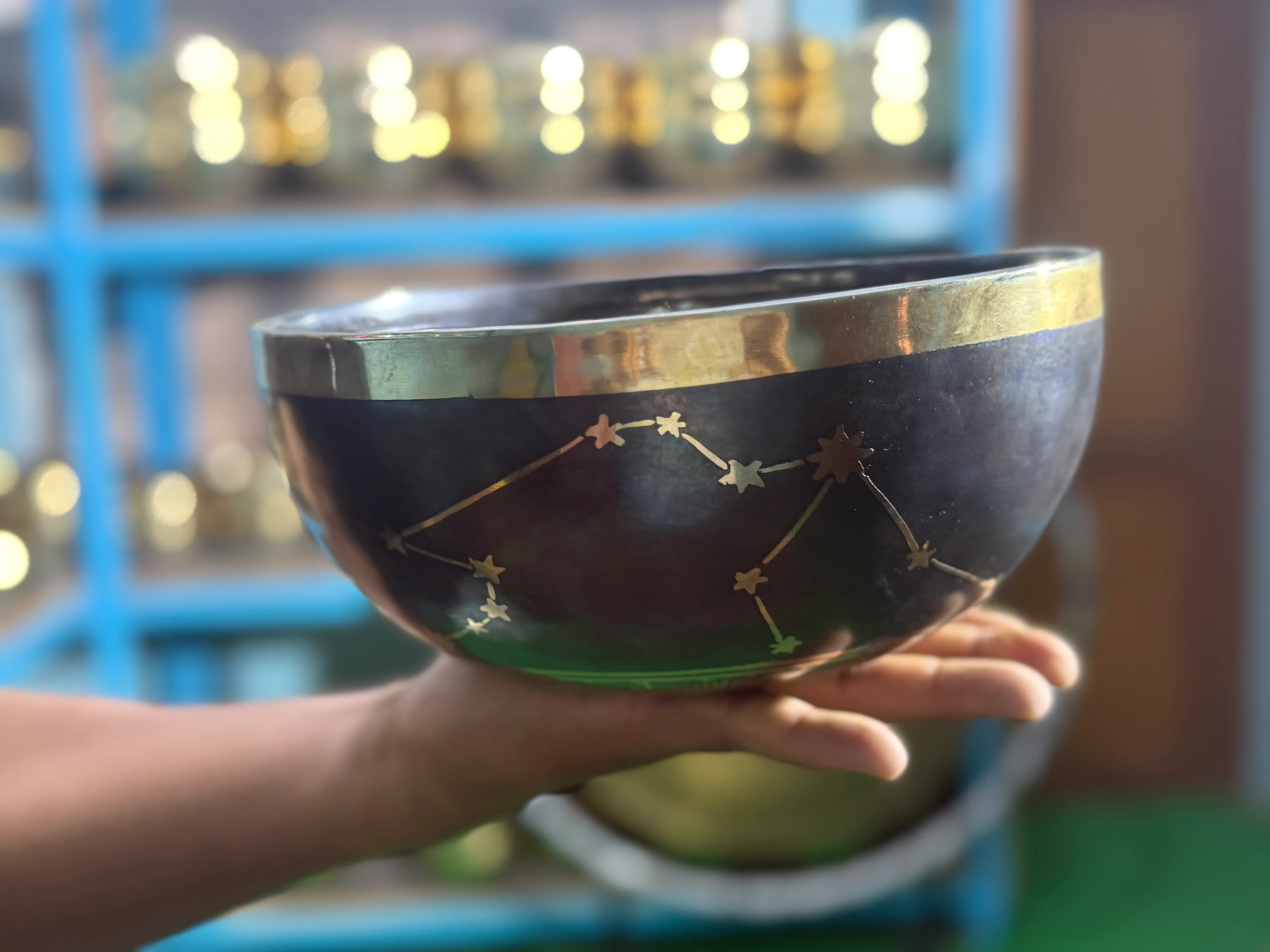 The Aquarius Singing Bowl - 9 inch Large | Handmade In Nepal - Image 20