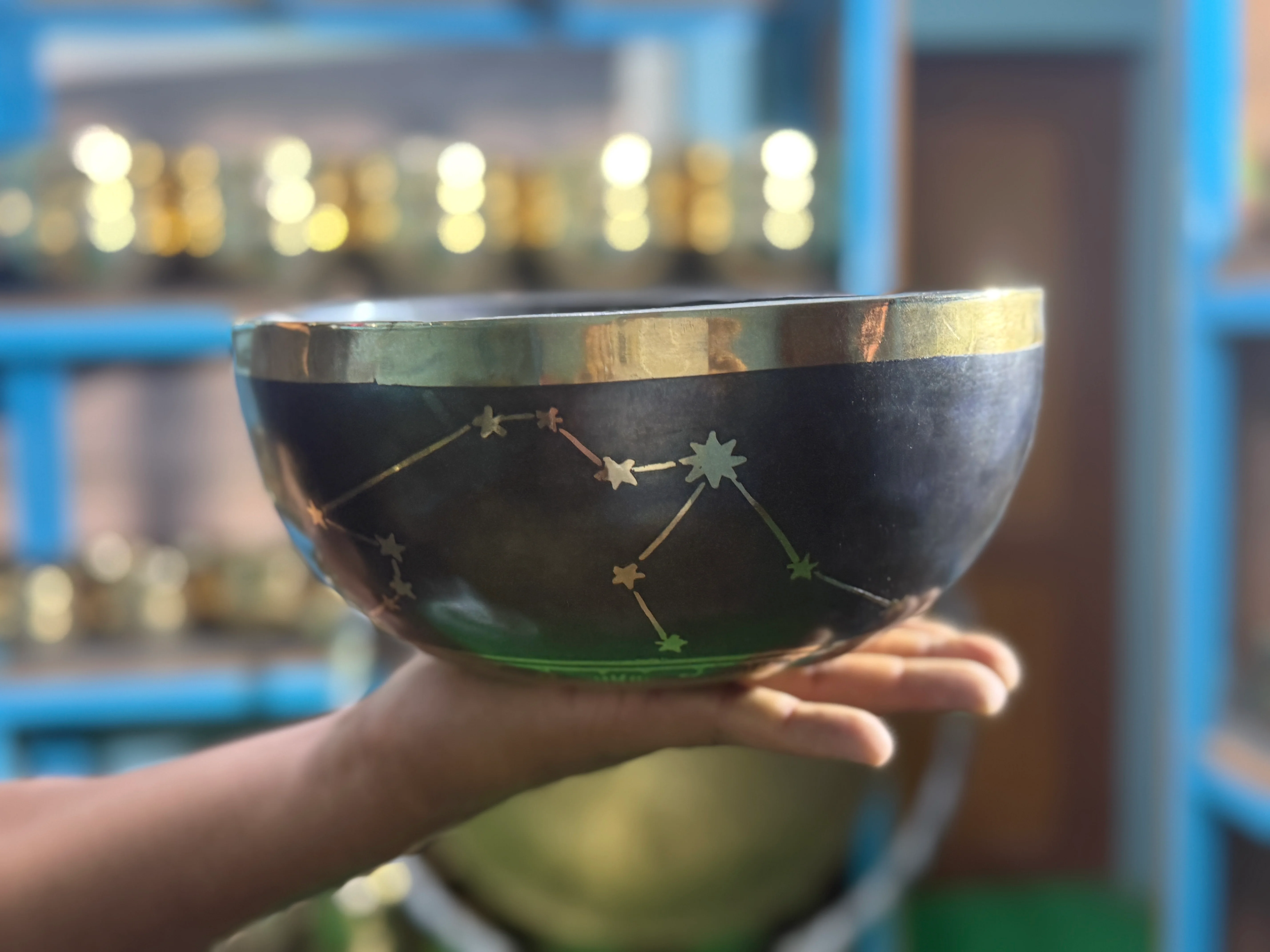 The Aquarius Singing Bowl - 9 inch Large | Handmade In Nepal - Image 3