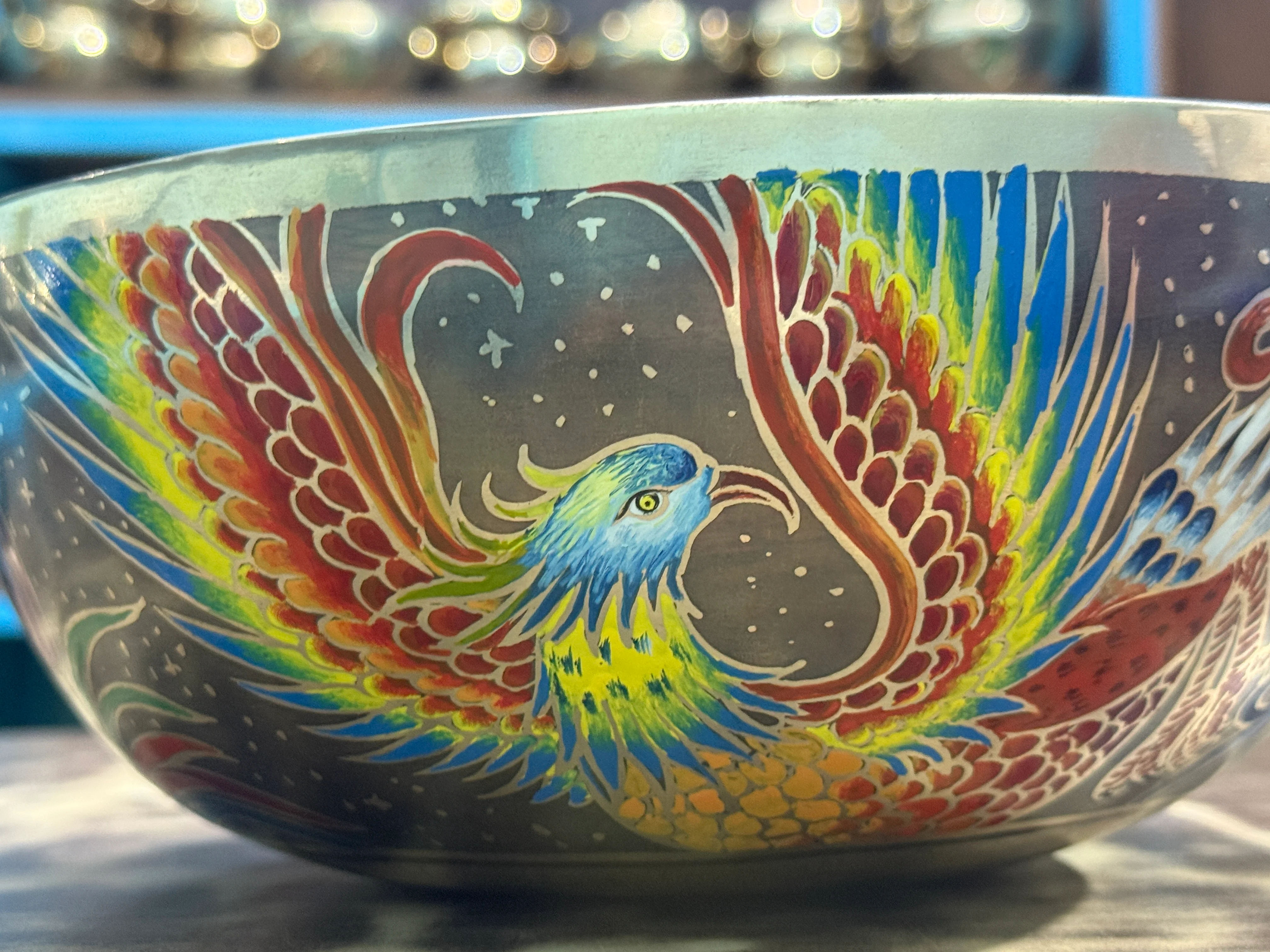 The Dancing Water Bowl I 9 Inch Hand-Painted Singing Bowl I Limited Edition Run. - Image 10