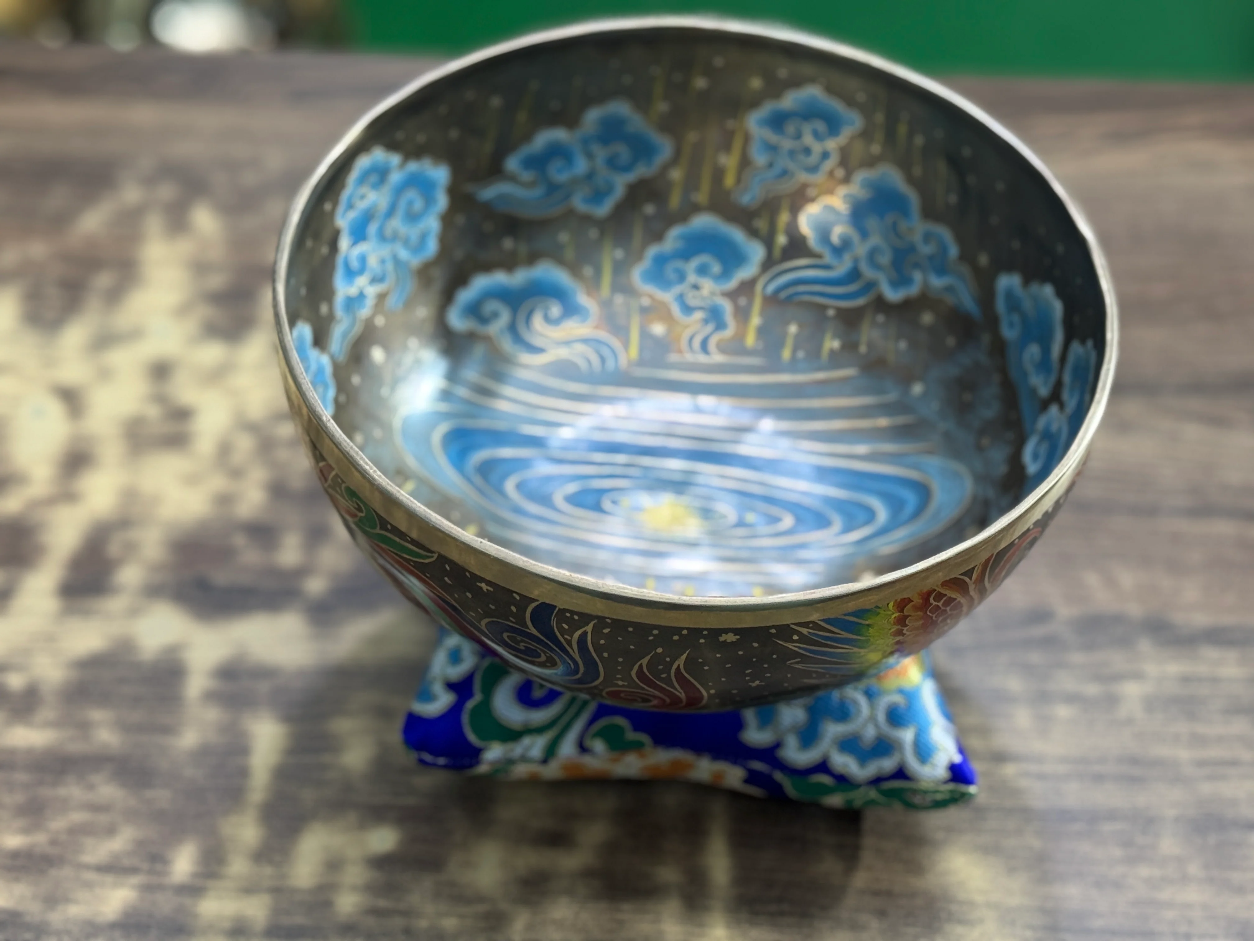 The Dancing Water Bowl I 9 Inch Hand-Painted Singing Bowl I Limited Edition Run. - Image 14
