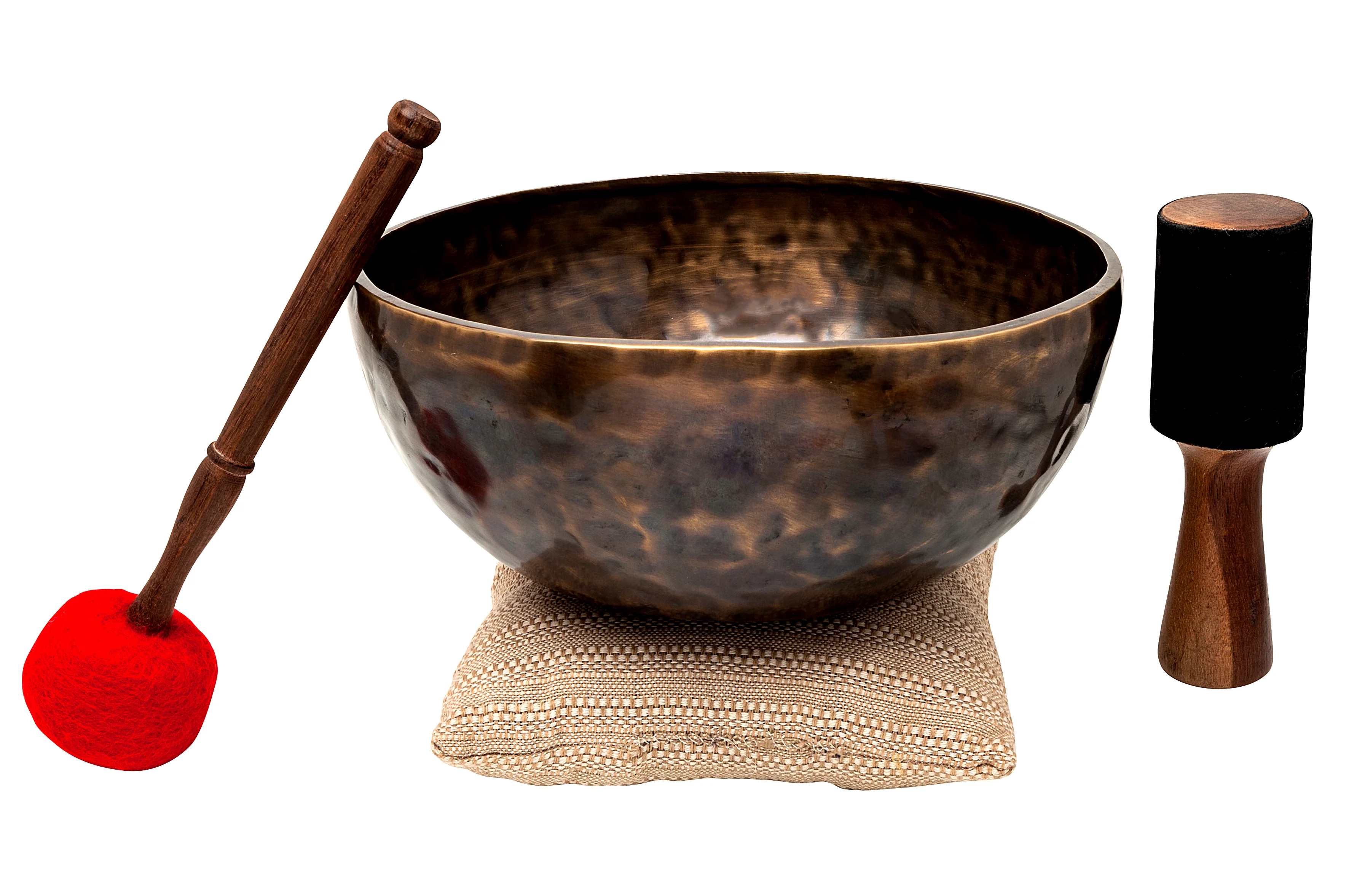 The Galaxy Bundle: Curated Set Of 4 Handmade Singing Bowls From Nepal (14 inch, 12 inch, 9 inch 6 inch) - Image 11