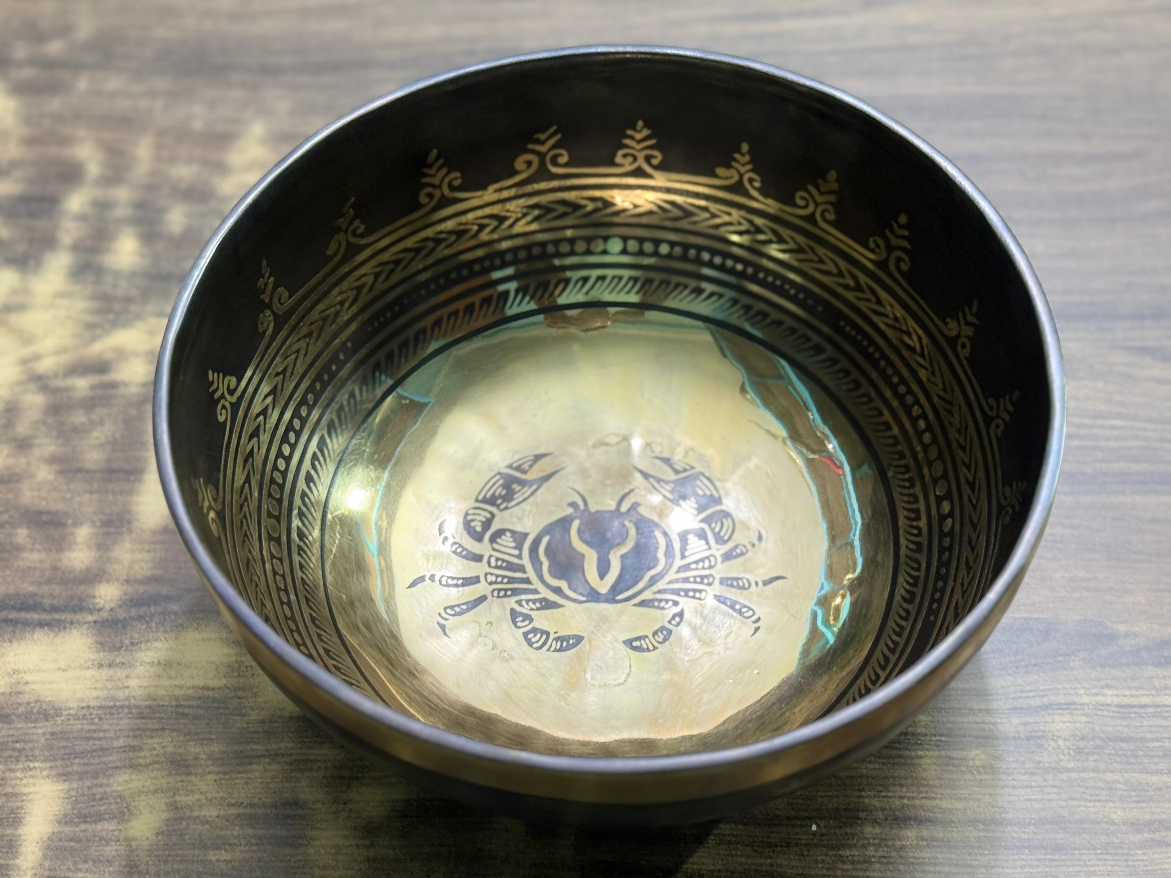 The Cancer Singing Bowl - 9 inch Large | Handmade In Nepal - Image 11