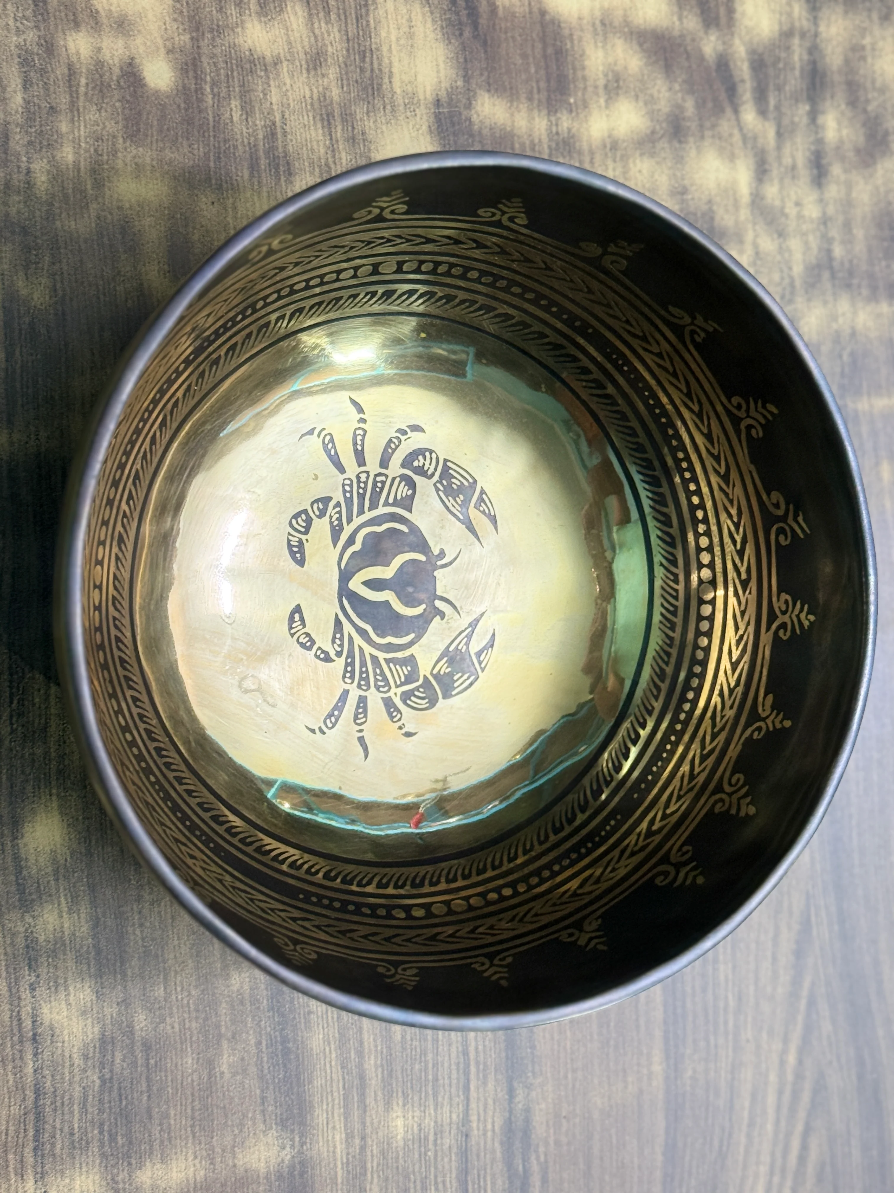 The Cancer Singing Bowl - 9 inch Large | Handmade In Nepal - Image 14