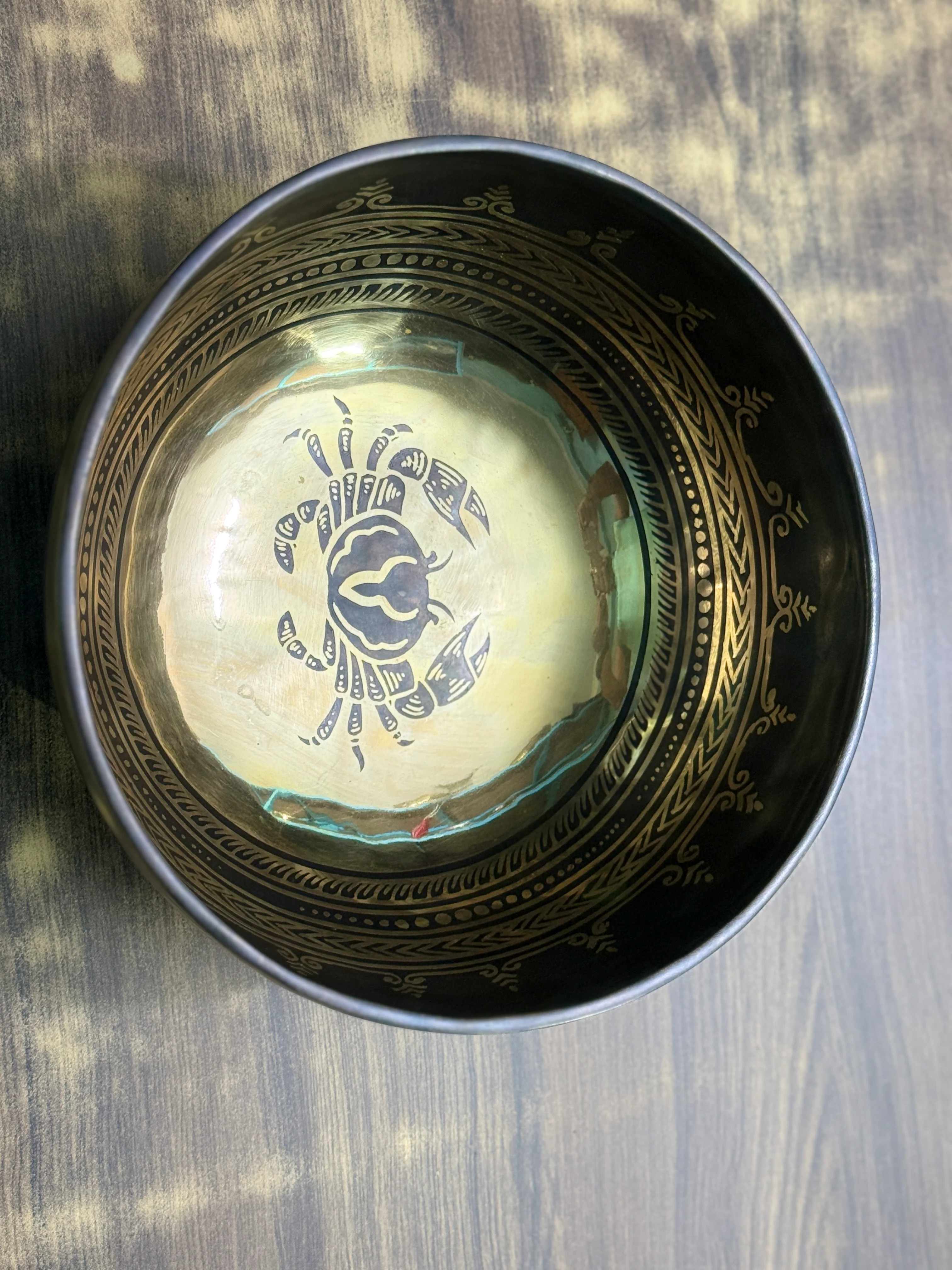 The Cancer Singing Bowl - 9 inch Large | Handmade In Nepal - Image 23