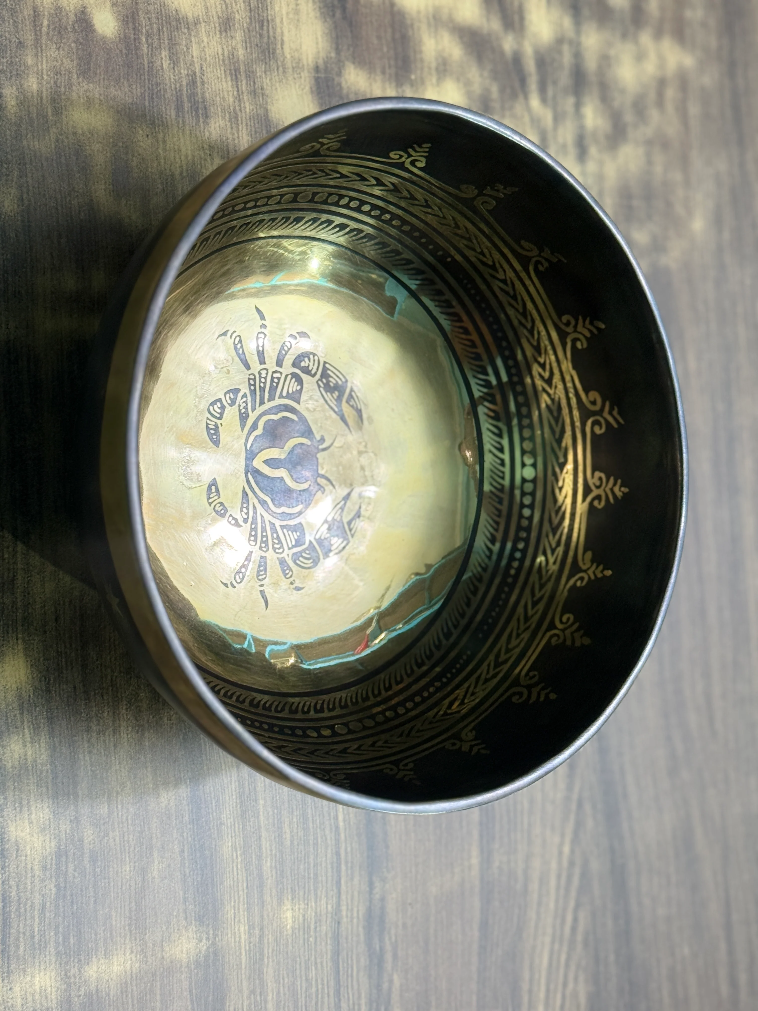 The Cancer Singing Bowl - 9 inch Large | Handmade In Nepal - Image 25
