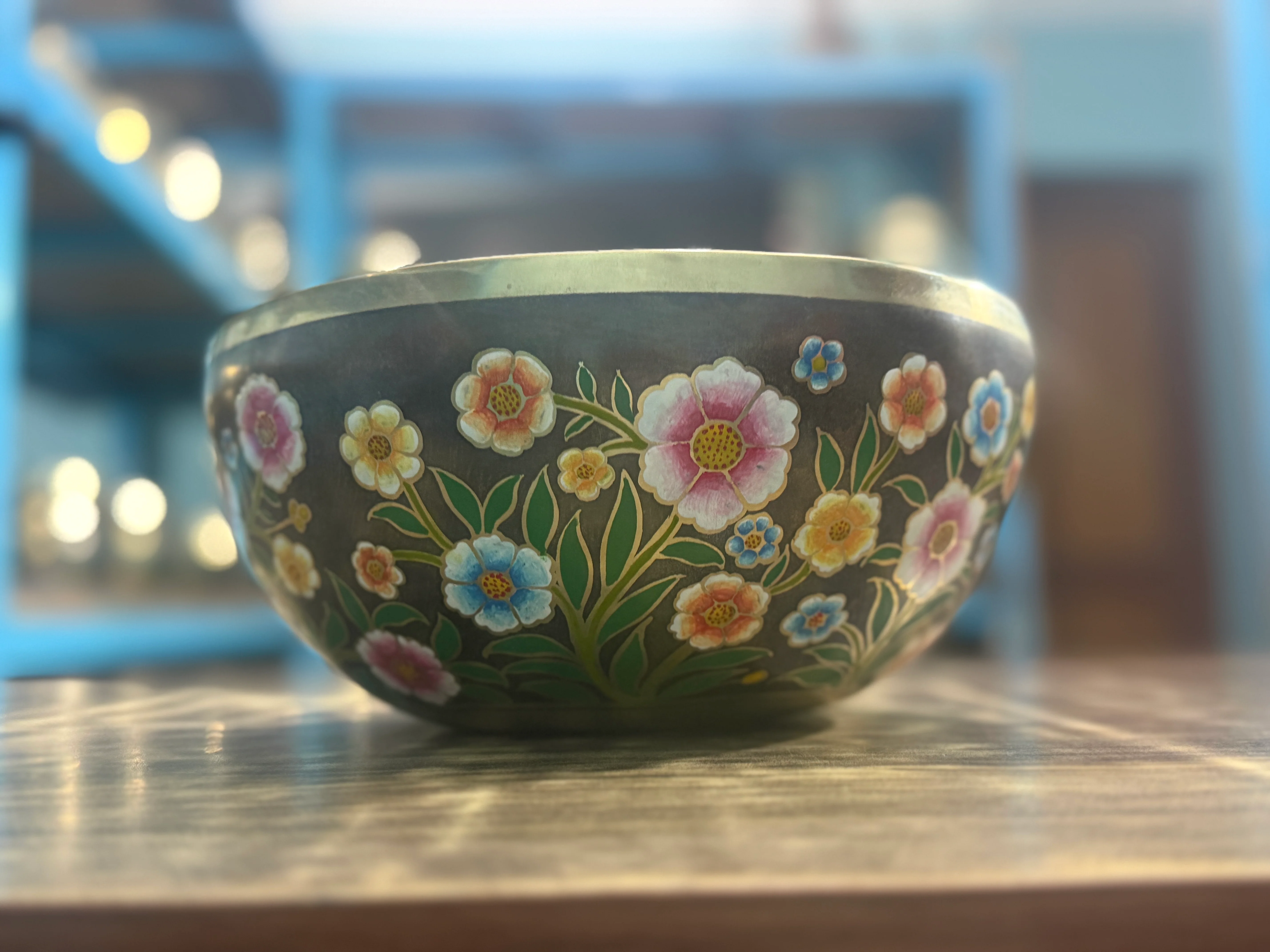 The Meadow Bowl I 9 Inch Hand-Painted Singing Bowl. Limited Edition Run - Image 8
