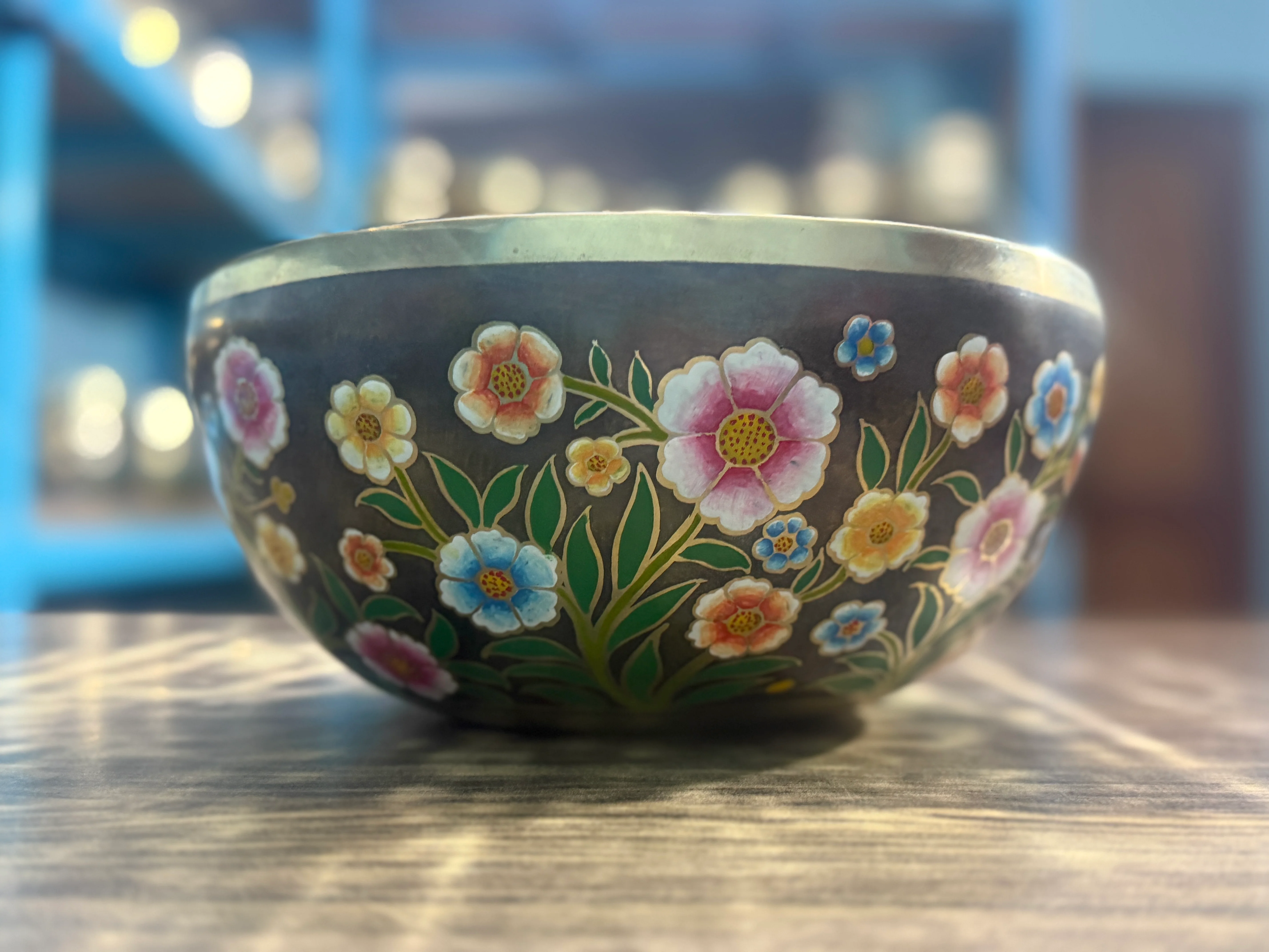 The Meadow Bowl I 9 Inch Hand-Painted Singing Bowl. Limited Edition Run - Image 9