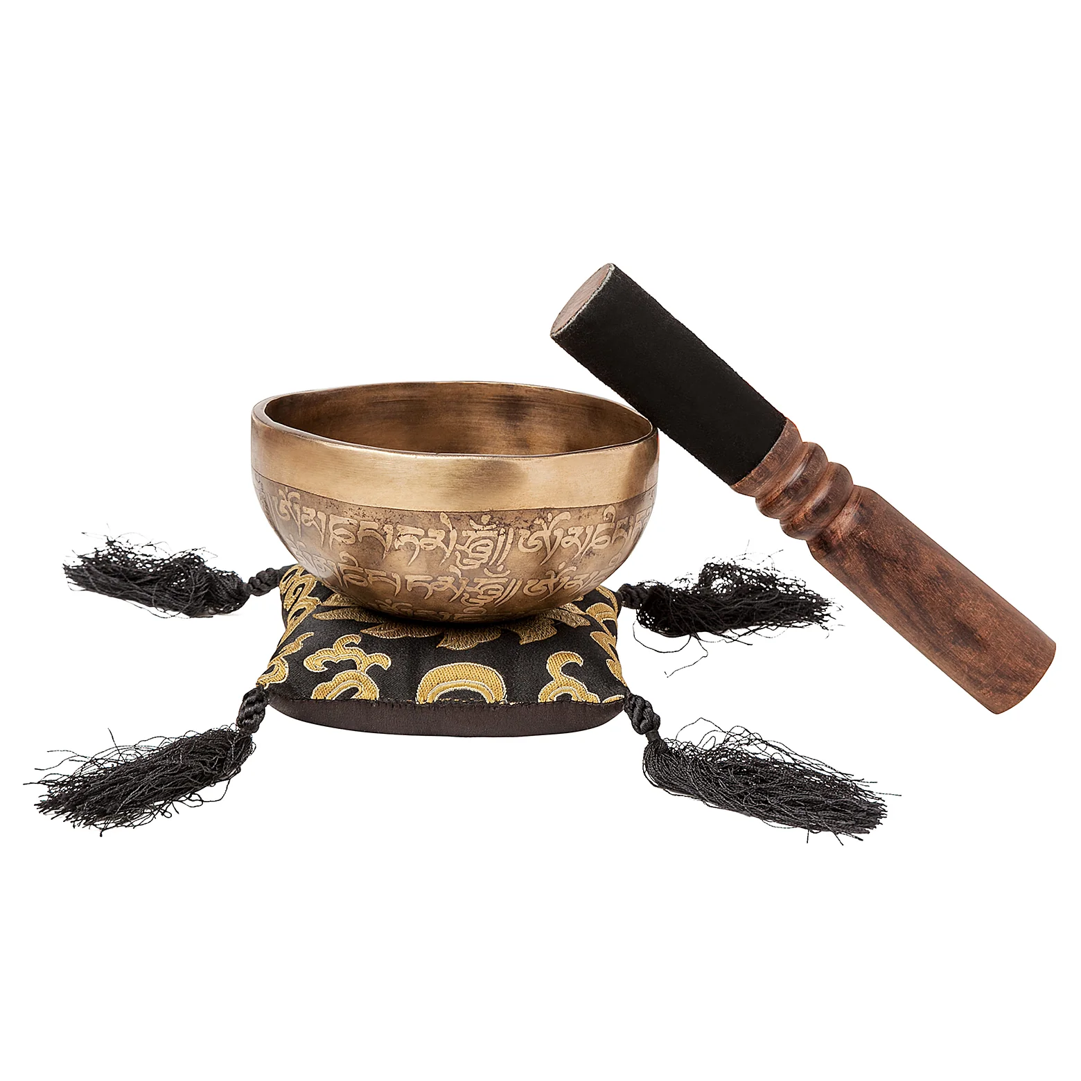 The Weathered Collection: The Ancient Self Ohm: Om Mani Padme Hum Handmade Singing Bowl 6 inch - Image 7