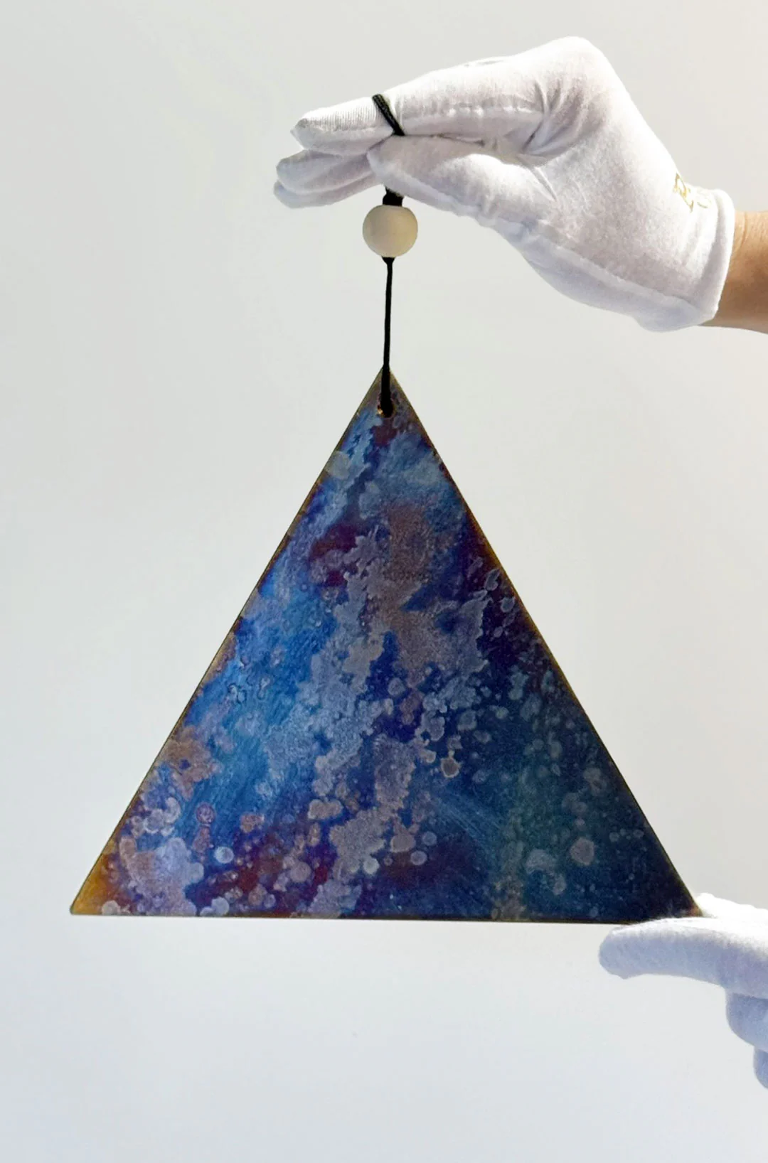 Hand-Forged Triangular Sound Triangle — Silver Nickel | José Antonio Álvarez X The Ohm Store