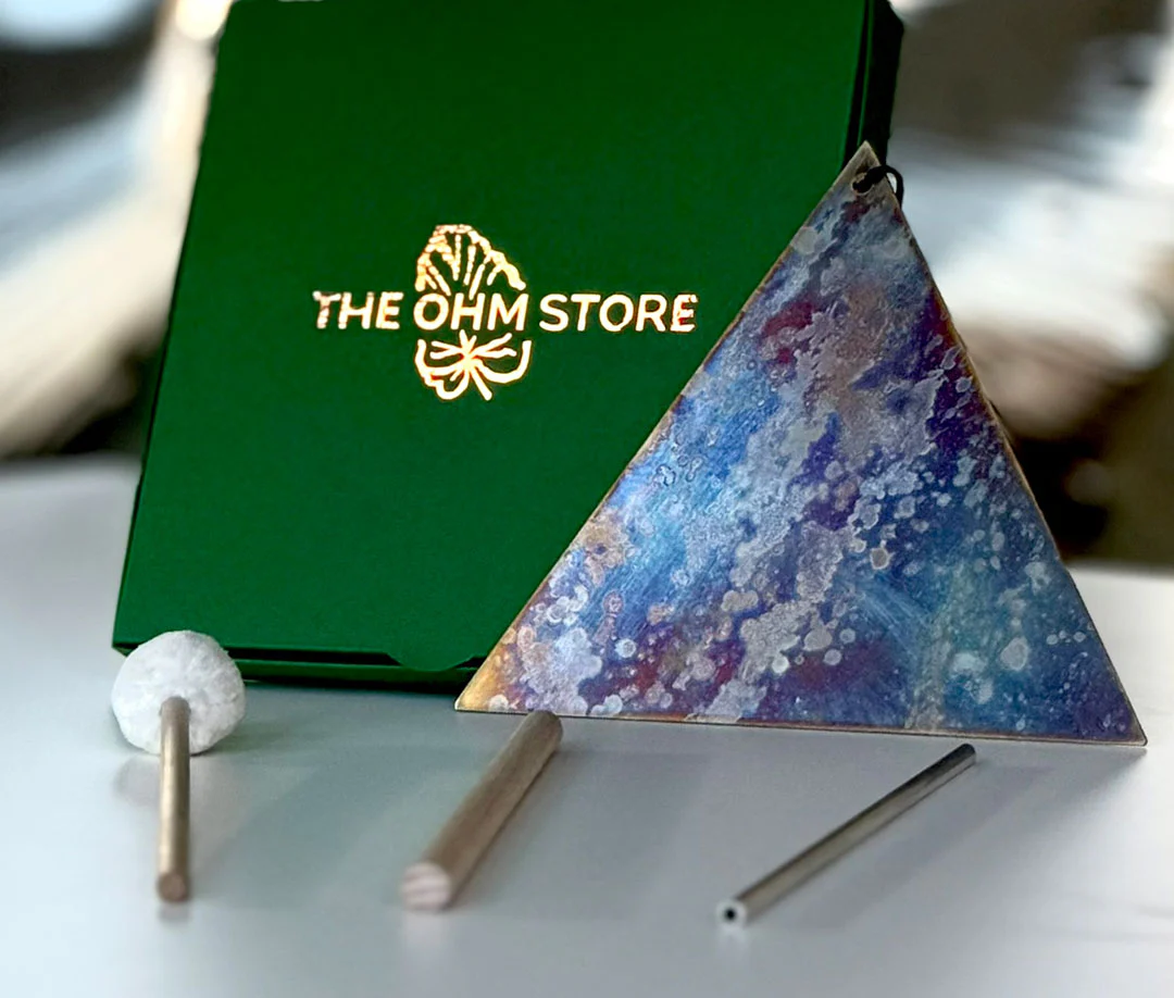 Hand-Forged Triangular Sound Triangle — Silver Nickel | José Antonio Álvarez X The Ohm Store - Image 4