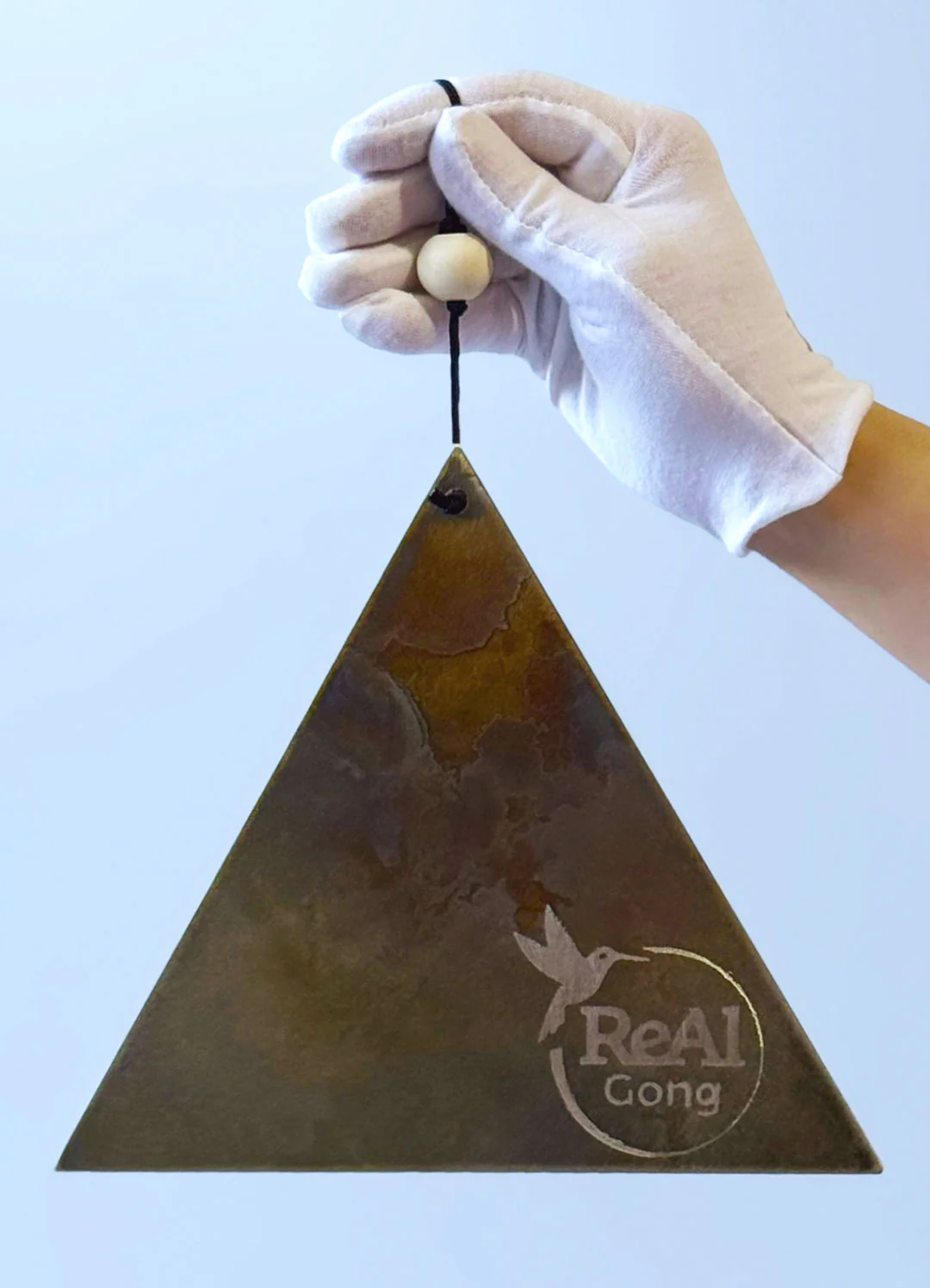 Hand-Forged Triangular Sound Triangle — Silver Nickel | José Antonio Álvarez X The Ohm Store - Image 5