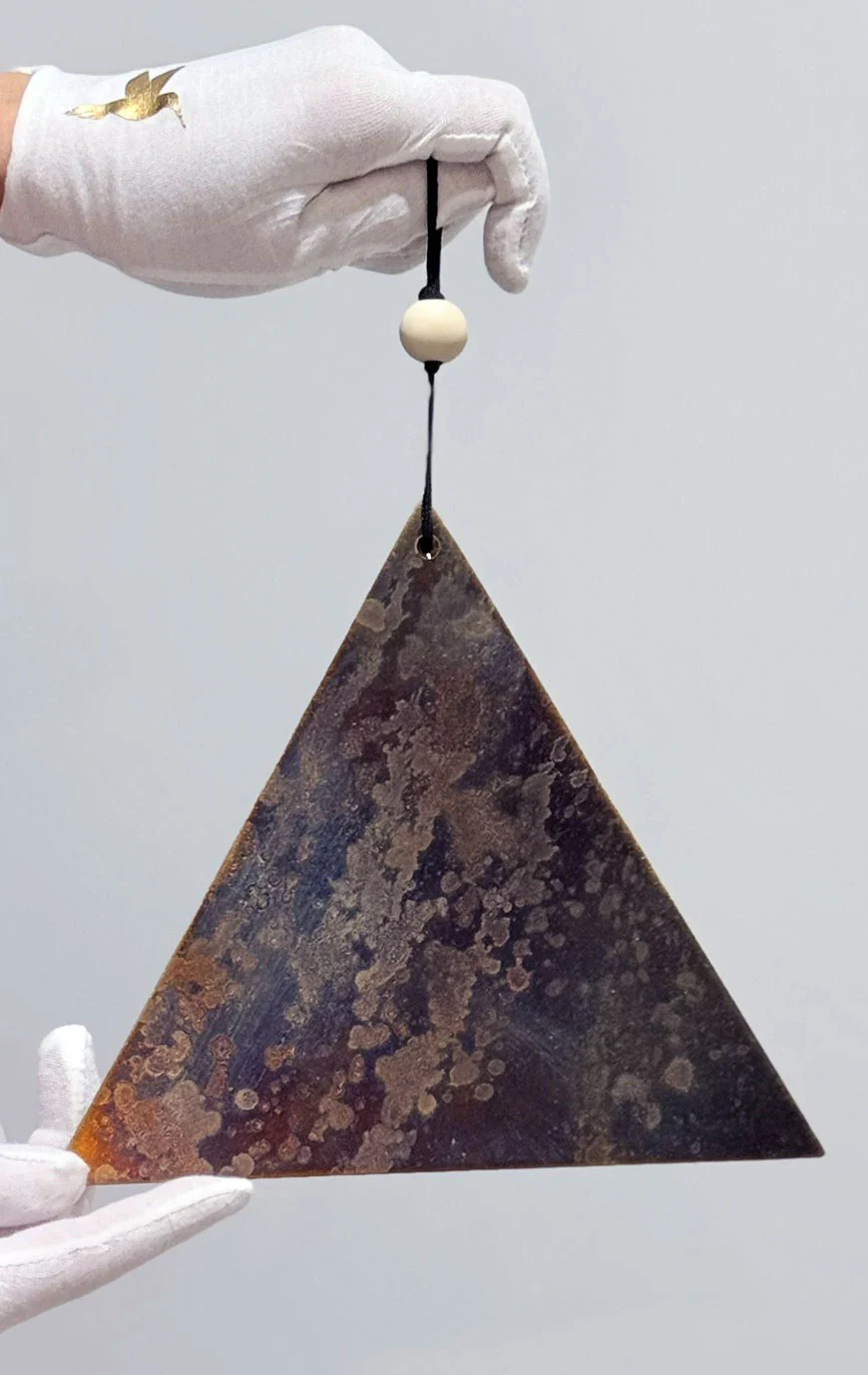 Hand-Forged Triangular Sound Triangle — Silver Nickel | José Antonio Álvarez X The Ohm Store - Image 7