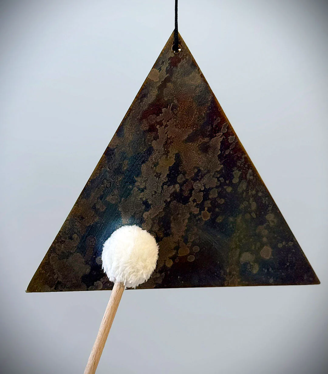 Hand-Forged Triangular Sound Triangle — Silver Nickel | José Antonio Álvarez X The Ohm Store - Image 8