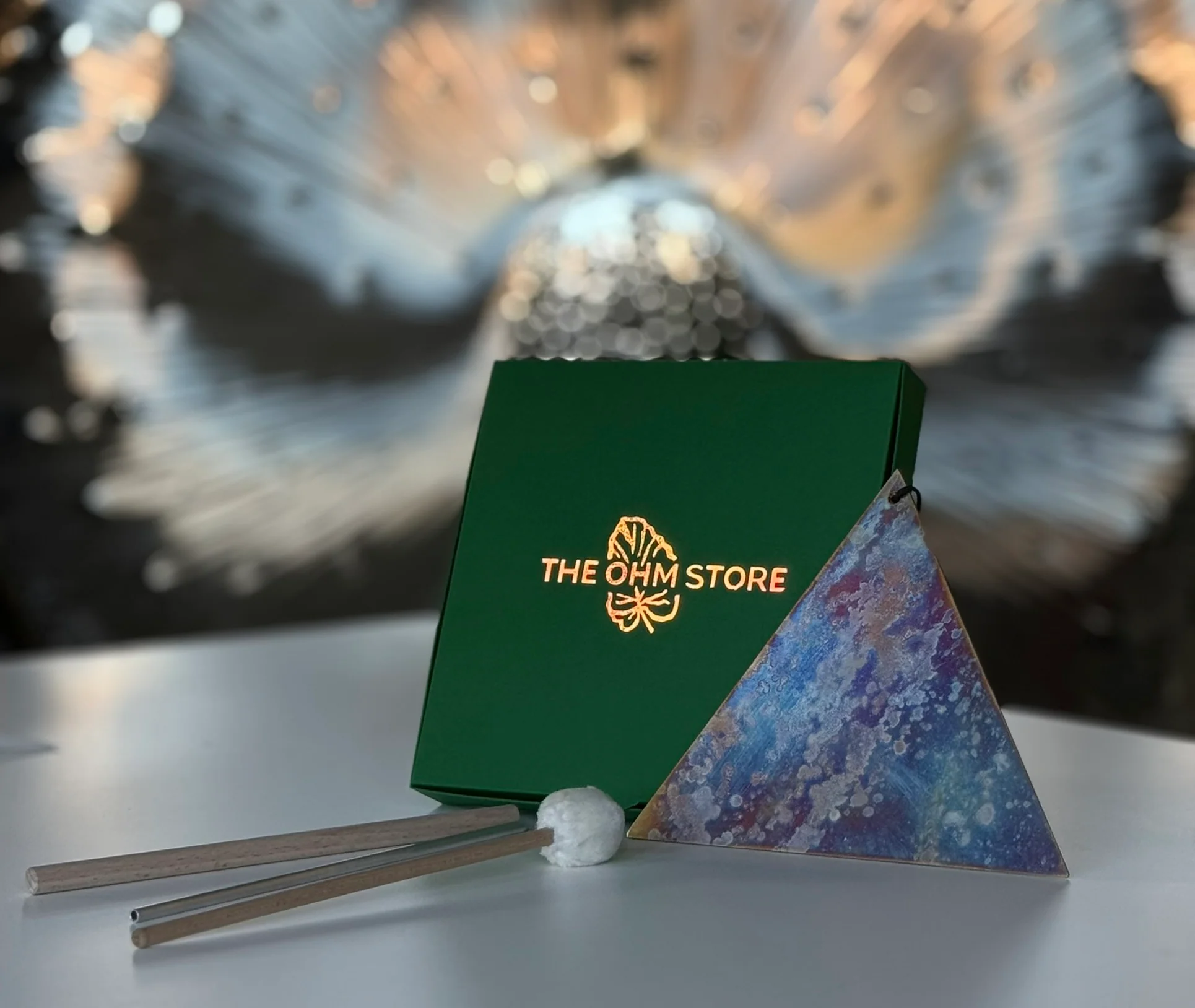 Hand-Forged Triangular Sound Triangle — Silver Nickel | José Antonio Álvarez X The Ohm Store - Image 9